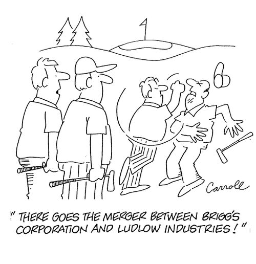 "There goes the merger between Brigg's corporation and Ludlow industries!"
