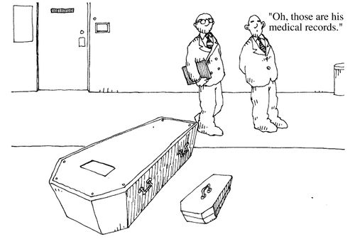 "Oh, those are the medical records."