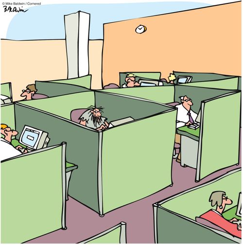 Trapped in a cubical