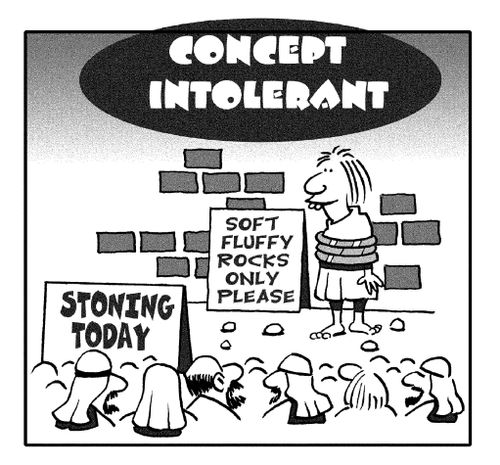 Concept Intolerant - soft, fluffy rocks only please.