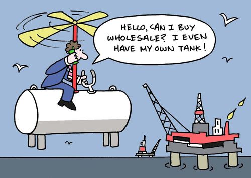 "Hello, can I buy wholesale?  I even have my own tank!"