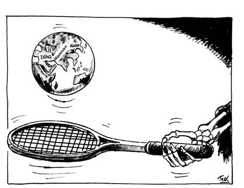 Death playing with the middle east.