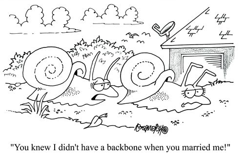 'you knew I didn't have a backbone when you married me!'