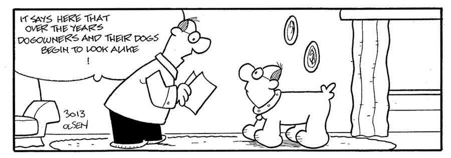 'Dogowners and their dogs begin to look alike!'