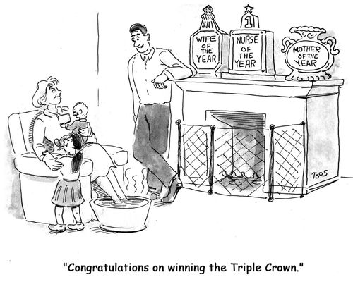 'Congratulations on winning the Triple Crown.'