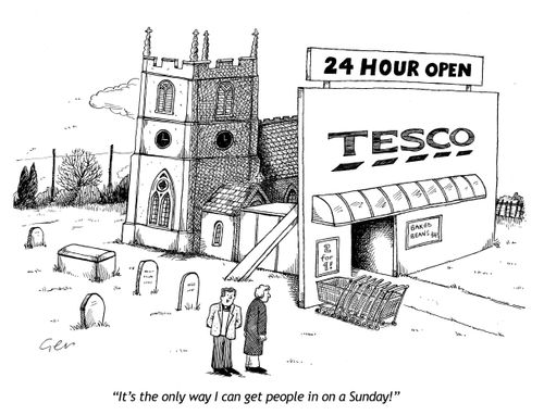 'Only way I can get people in on a Sunday.'