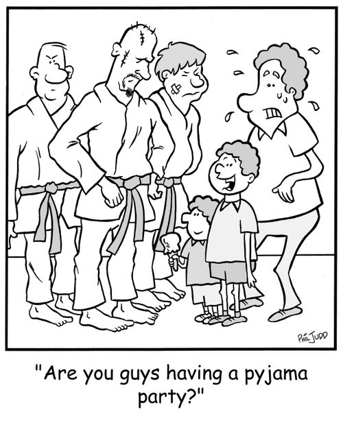 'Are you guys having a pyjama party?'