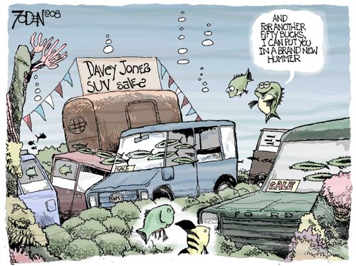 "And for another fifty bucks, I can put you in a brand new Hummer."