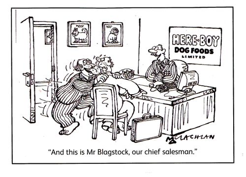 'And this is Mr Blagstock, our chief salesman.'