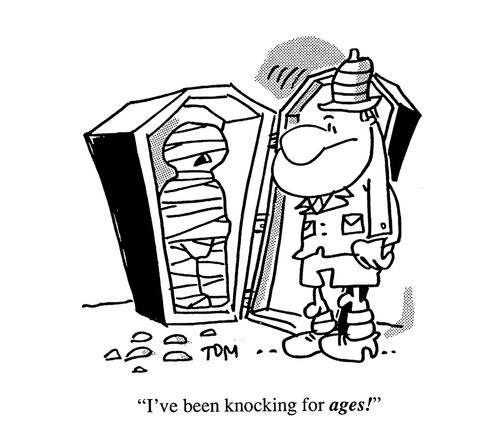'I've been knocking for ages!'