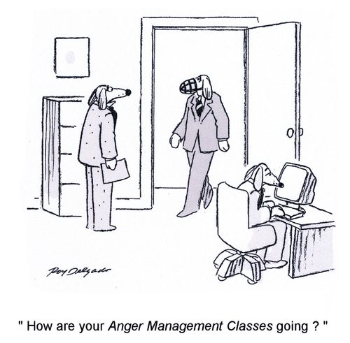 'How are your anger management classes going?'