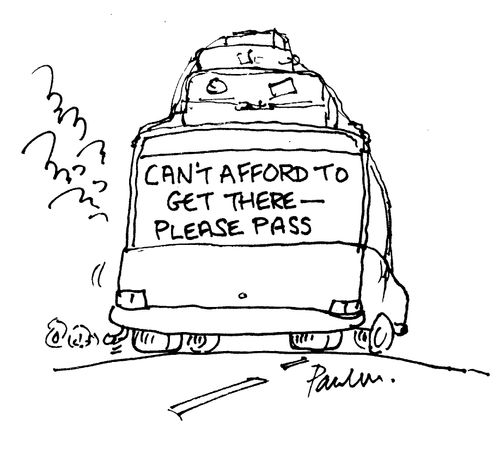 Can't afford to get there - please pass