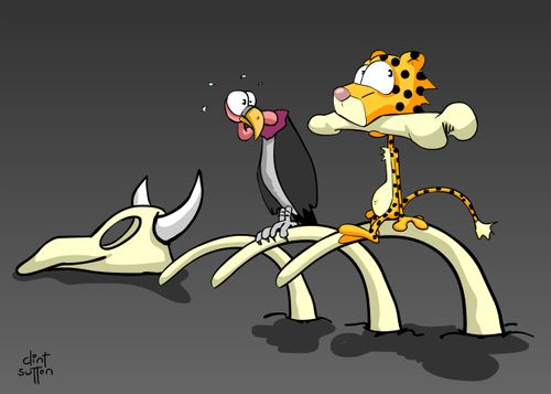Marmalade the Cheetah and Vulture.