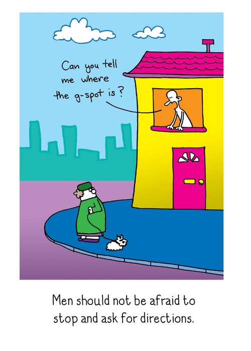 Men should not be afraid to stop and ask for directions.