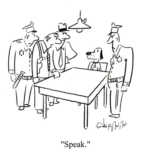 'Speak.'