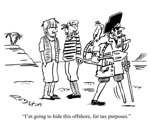 'I'm going to hide this offshore, for tax purposes.'