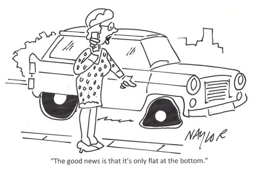 'The good news is that it's only flat at the bottom.'