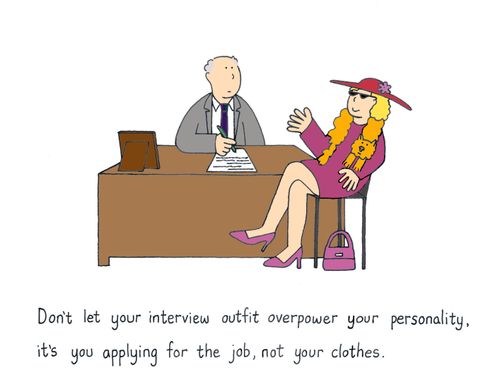 Don't let your interview outfit overpower your personality.
