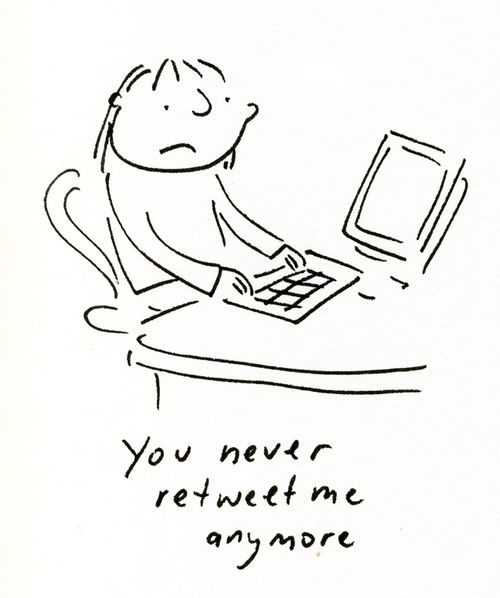 'You never retweet me anymore.'