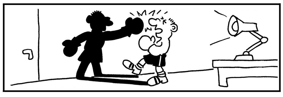 'Shadow boxing.'