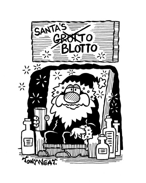 'Santa's blotto.'
