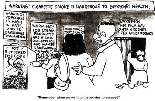 'Remember when we went to the movies to escape?'