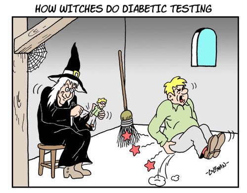 How Witches Do Diabetic Testing.