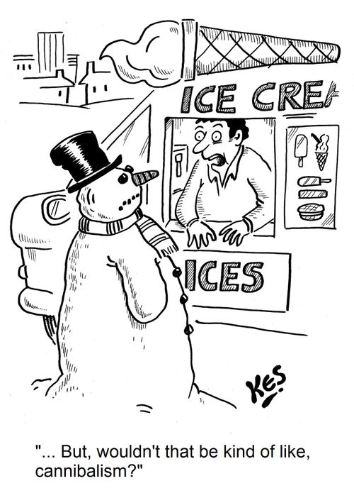 '... But, wouldn't that be kind of like, cannibalism?'