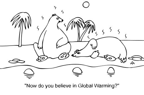 'Now do you believe in Global Warming?'