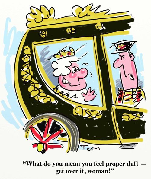 'What do you mean you feel proper daft - get over it, woman!'