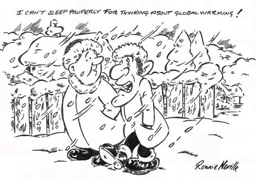 'I can't sleep for thinking about global warming.'