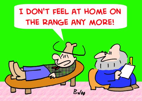 'I don't feel at home on the range any more!'