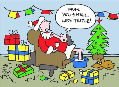 Mum, you smell like trifle!