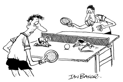 Table Tennis ball-boys