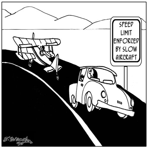 Speed Limit Enforced by Slow Aircraft