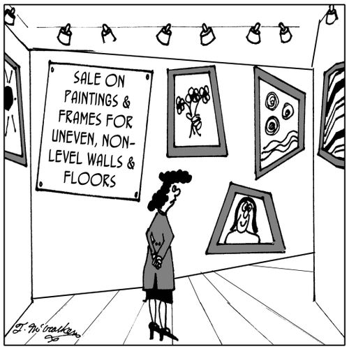 Special Sale On Paintings For Uneven Non-Level Walls and Floors.