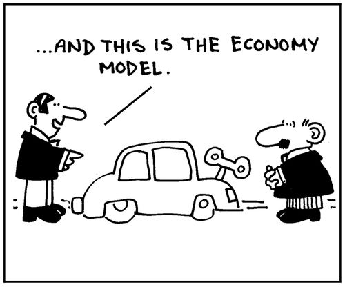 'And this is the economy model.'