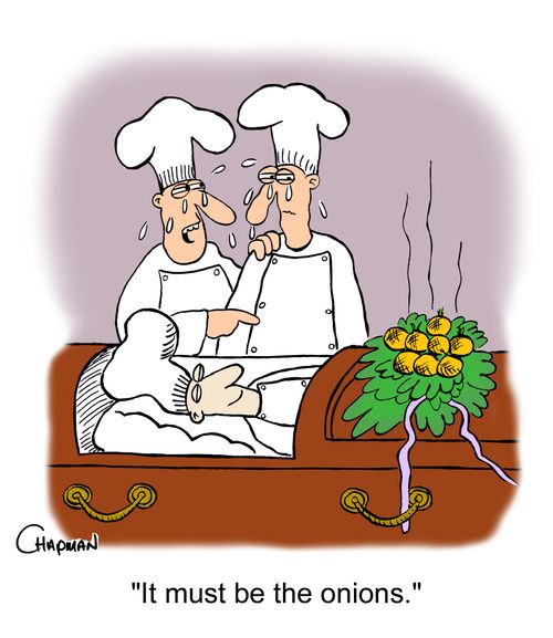 'It must be the onions.'