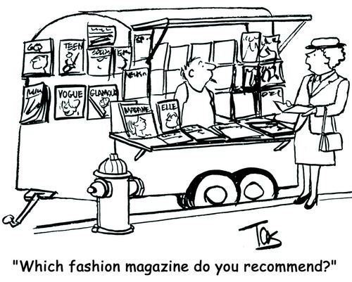 'Which fashion magazine do you recommend?'