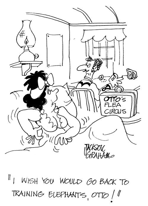 'I wish you would go back to training elephants , Otto !'