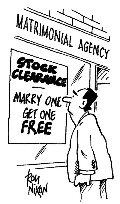 Marry One: Get One Free - Sale at Matrimonial Agency
