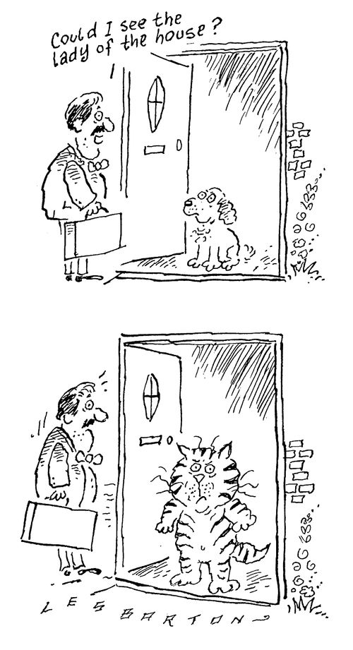 "Could I see the lady of the house."