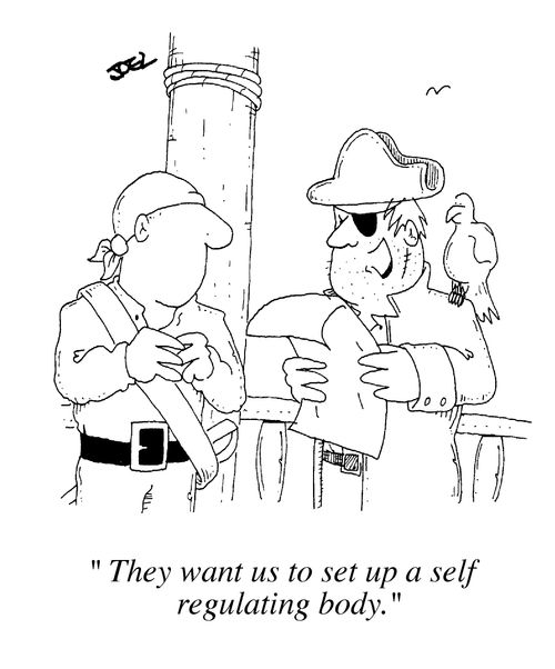 "They want us to set up a self-regulating body"