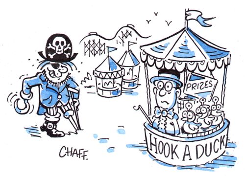 Pirate at a fairground.
