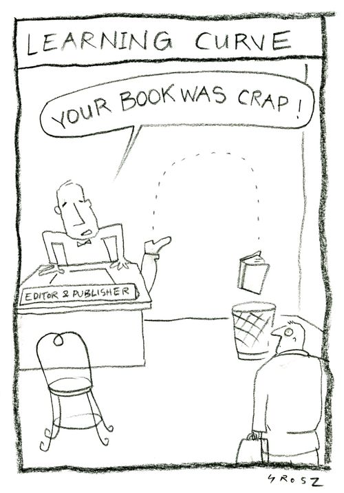 Learning curve:  'Your book was crap!'