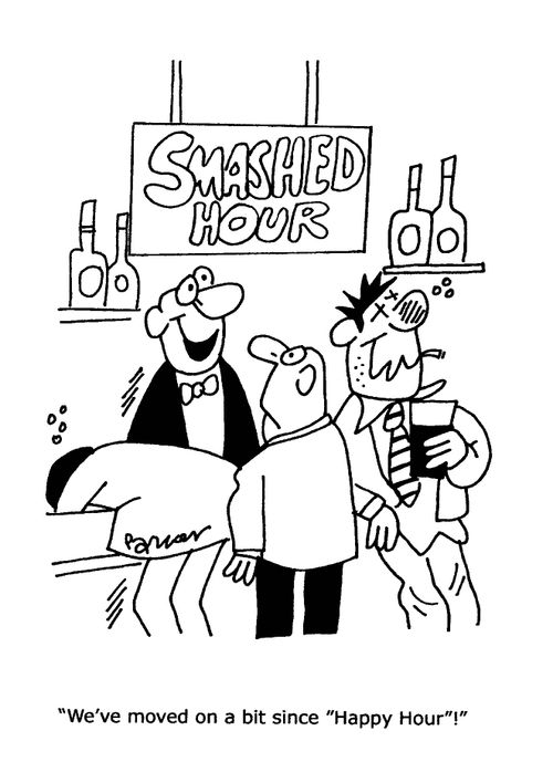 'We,ve moved on a bit since 'Happy Hour'!'