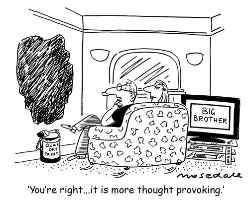 'You're right... it is more thought provoking.'
