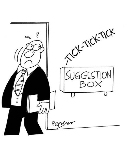 Suggestion box.