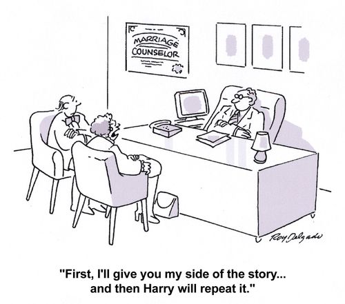 'First, I'll give you my side of the story... and then Harry will repeat it.'