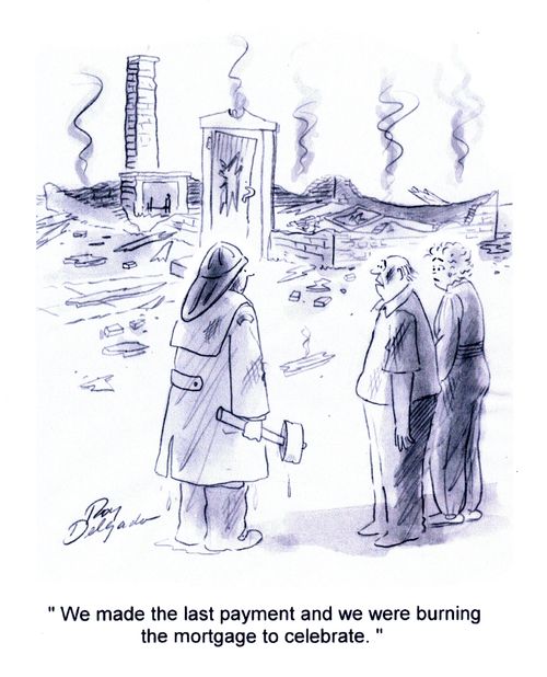 'We made the last payment and we were burning the mortgage to celebrate.'